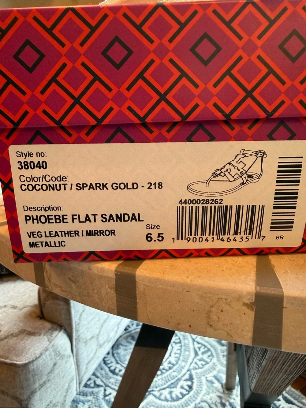 🌴🥥⭐️ Tory Burch Phoebe Flat Sandal